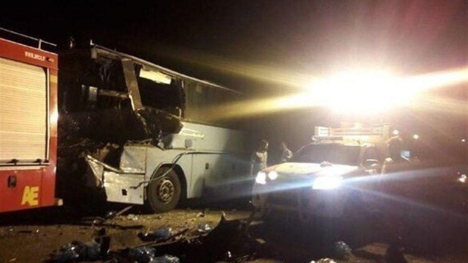 تصادف مرگبار اتوبوس و خودروی سواری در گلوگاه
