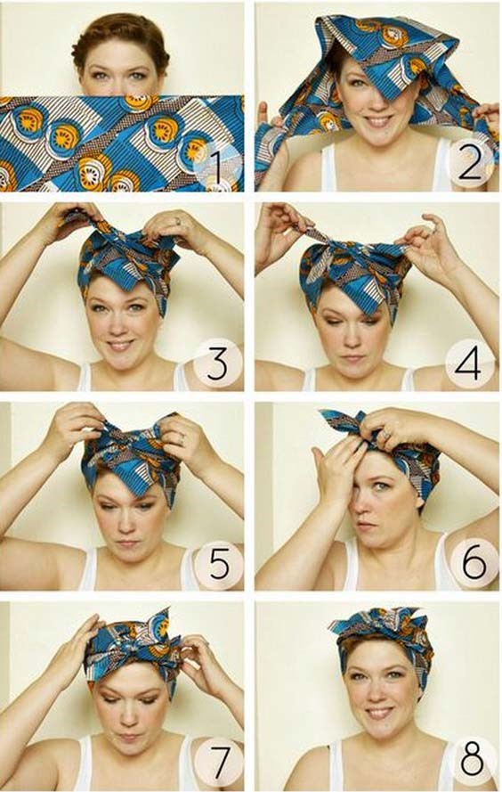 8 روش جذاب گره زدن شال و روسری4